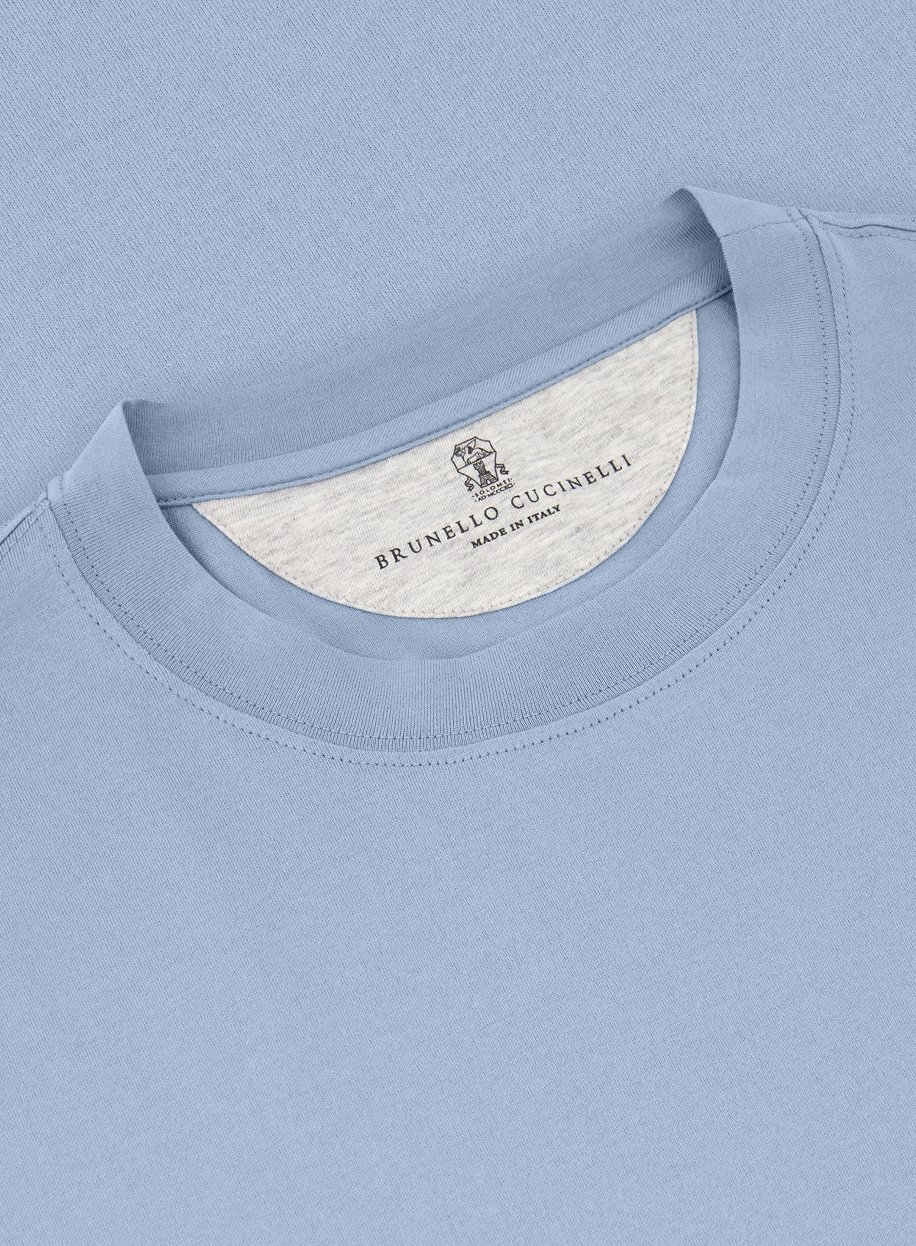 T-shirt van katoen | FULL_WIDTH | Blauw
