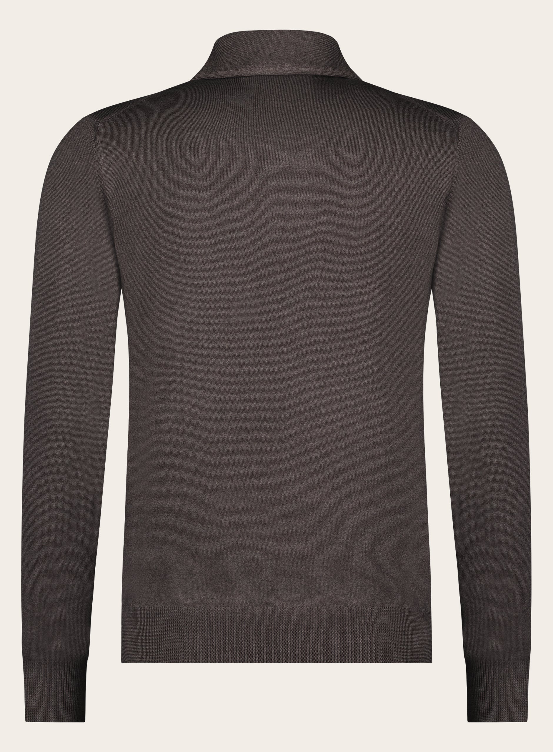 Slim-fit poloshirt van wol | D.Bruin
