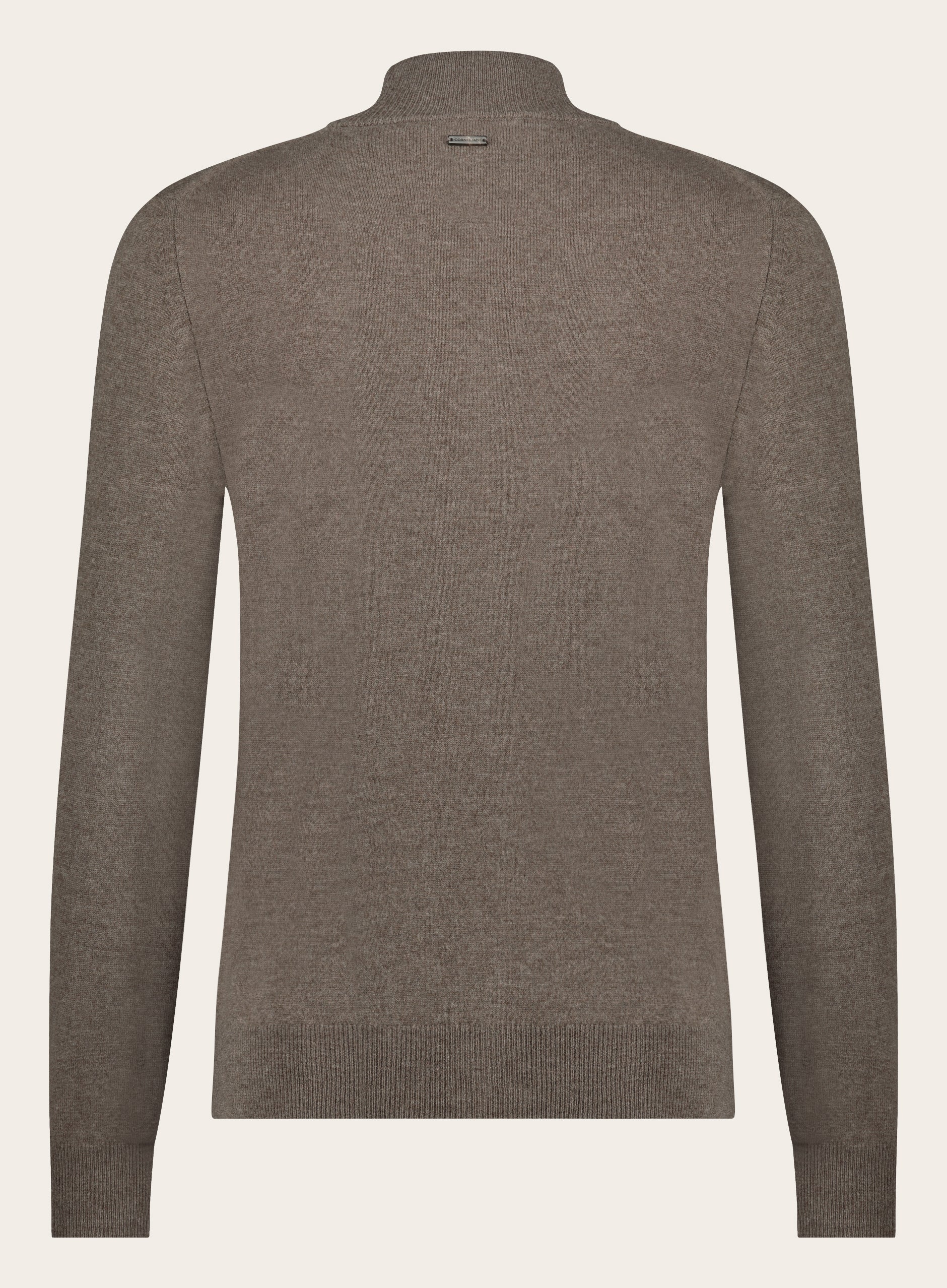 Ritsvest van wol en cashmere | TAUPE