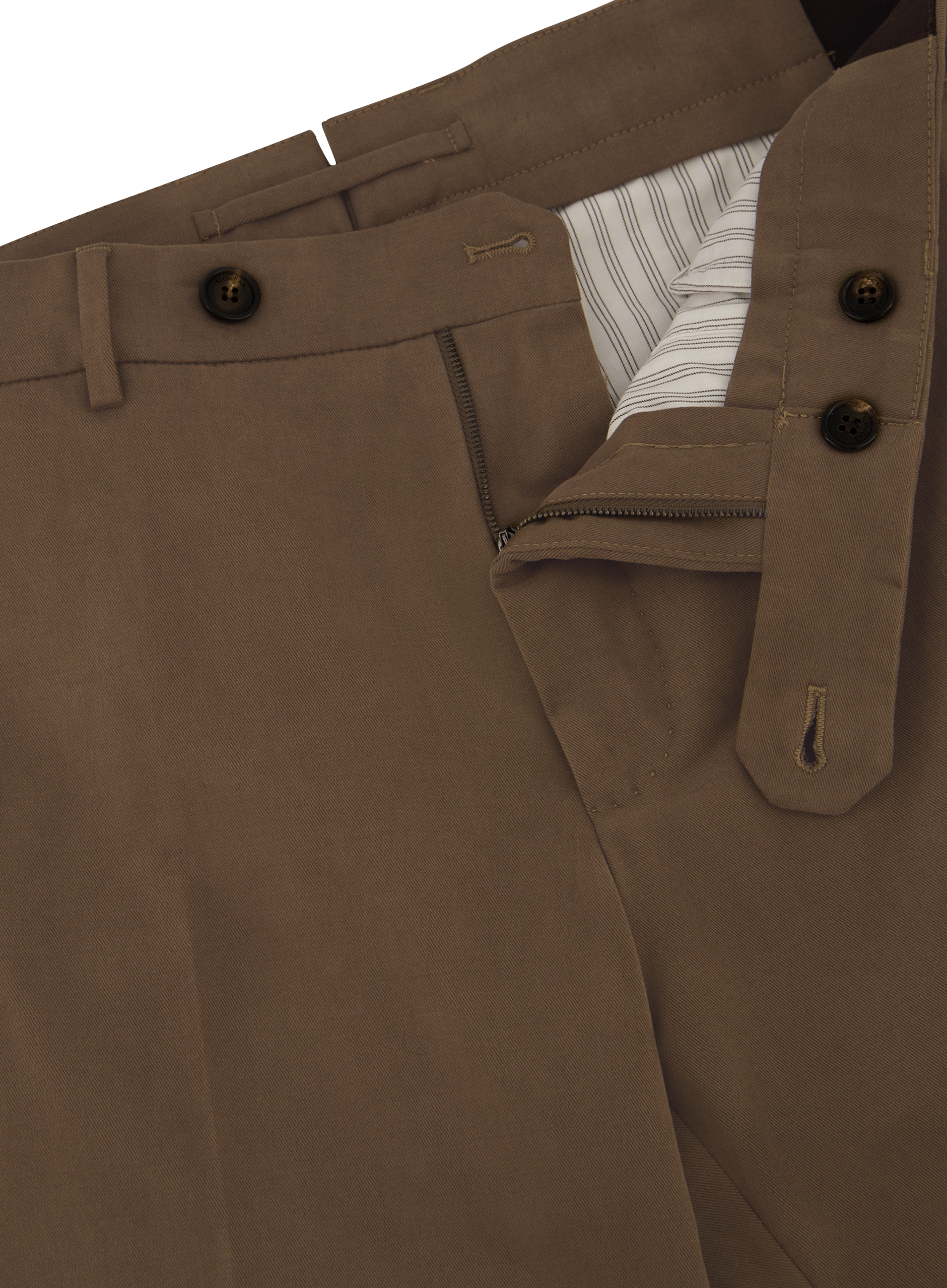 Pantalon van katoen | FULL_WIDTH | Licht Bruin