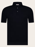 Pique polo van katoen | BLUE NAVY