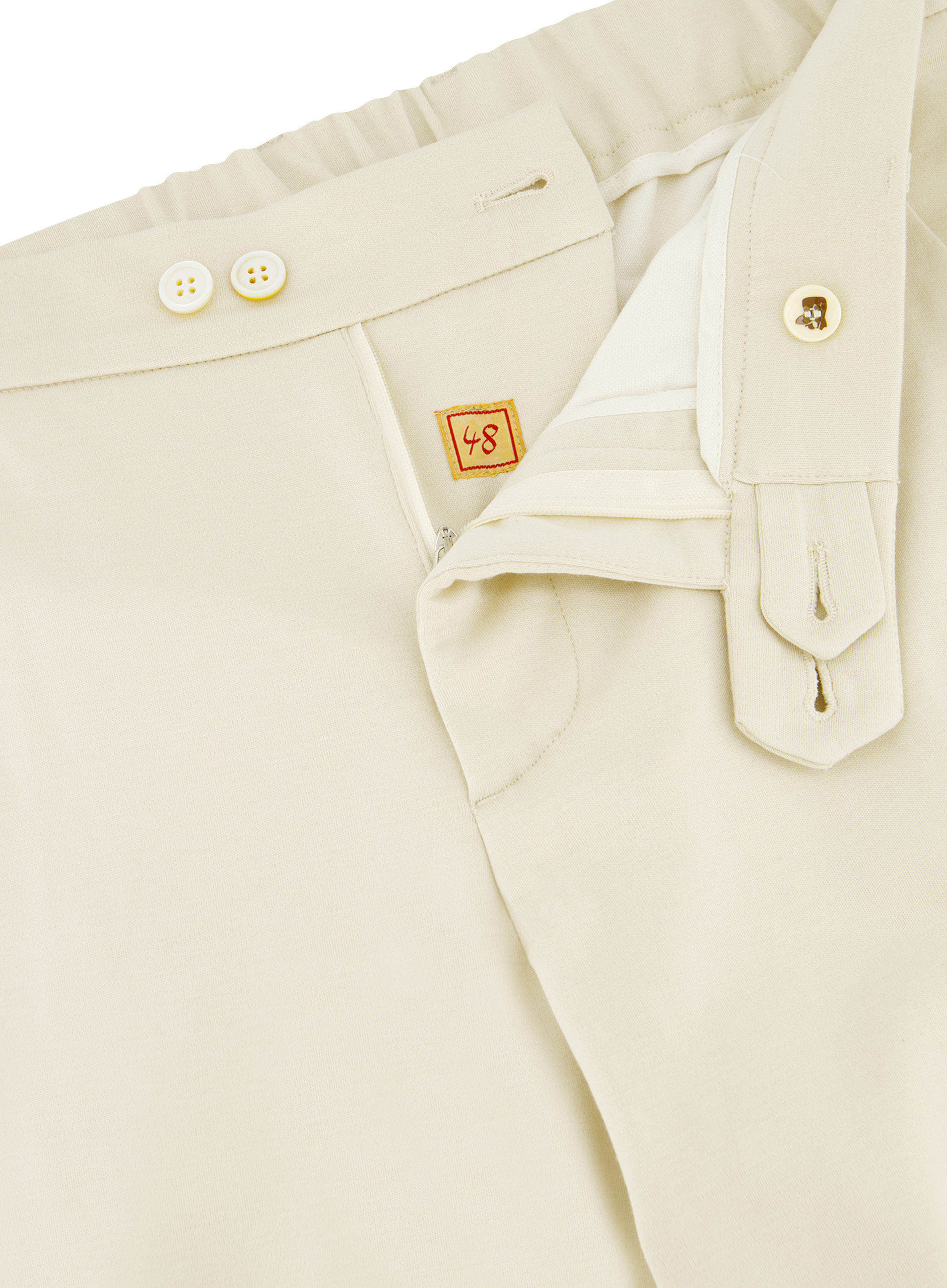 Pantalon van zijde en katoen | FULL_WIDTH | L.Beige 
