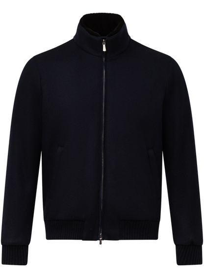 Cashmere jacket | BLUE NAVY