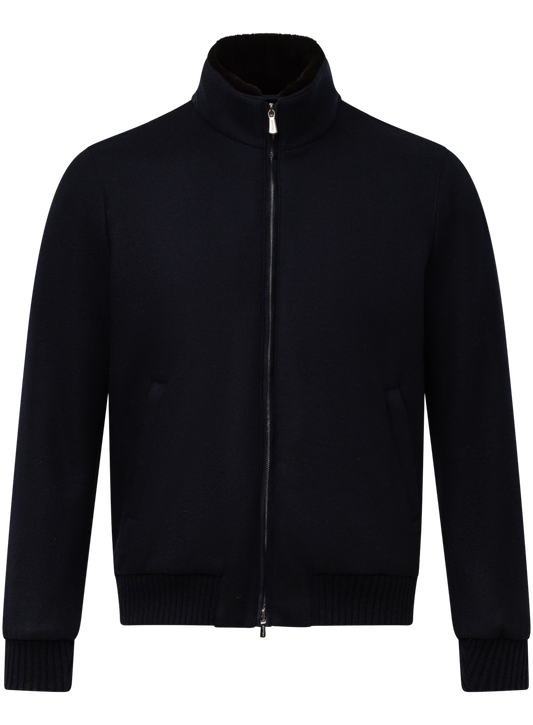 Cashmere jacket | BLUE NAVY
