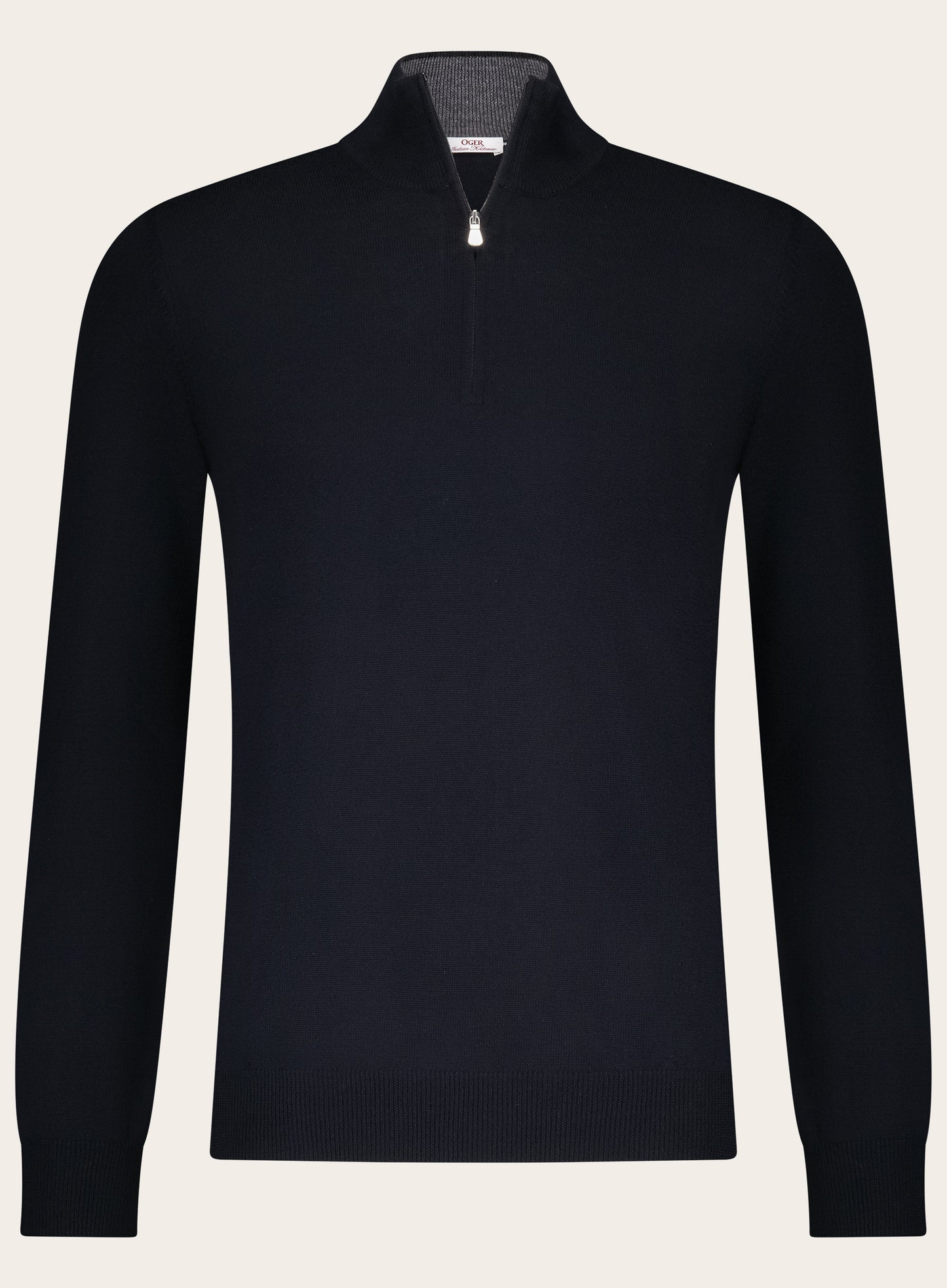 Half-zip trui van wol | BLUE NAVY