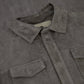 Robert overshirt van suède | WARM GREY