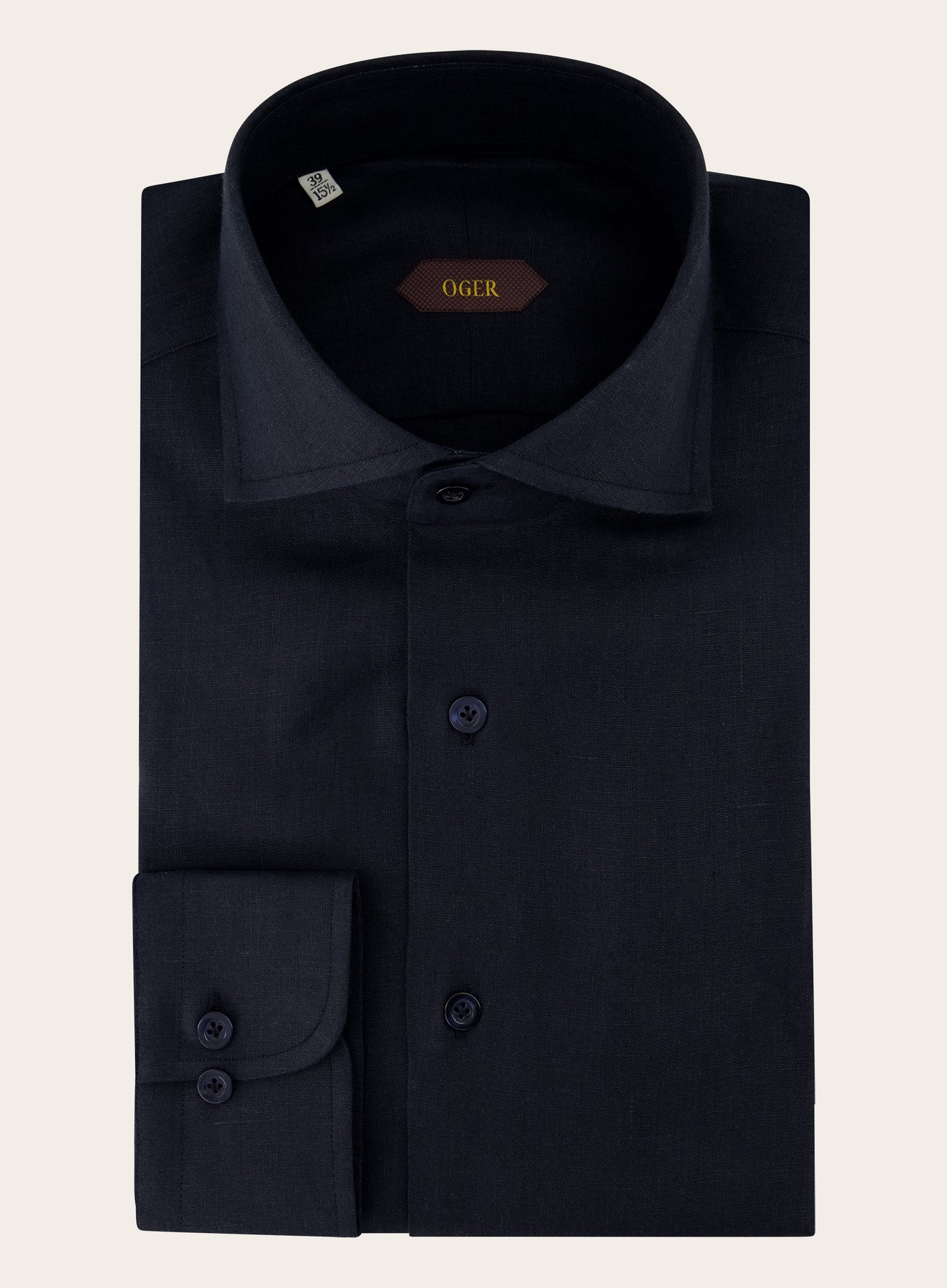 Shirt van linnen | BLUE NAVY