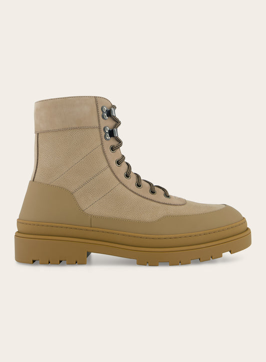 Mountain boots van leer | Beige