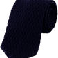 Knitted stropdas van wol | BLUE NAVY