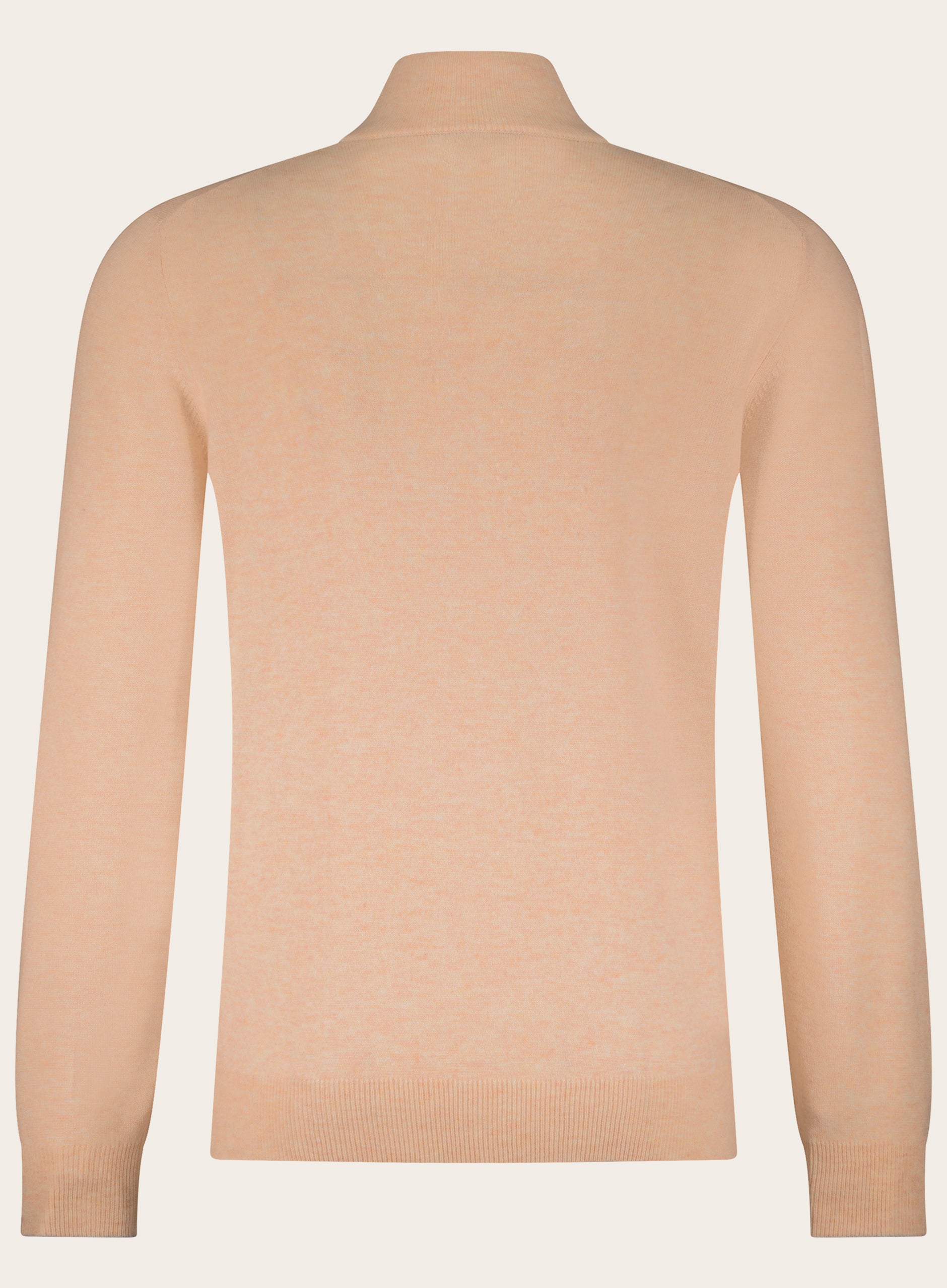 Half-zip ritsvest van cashmere | L.Oranje