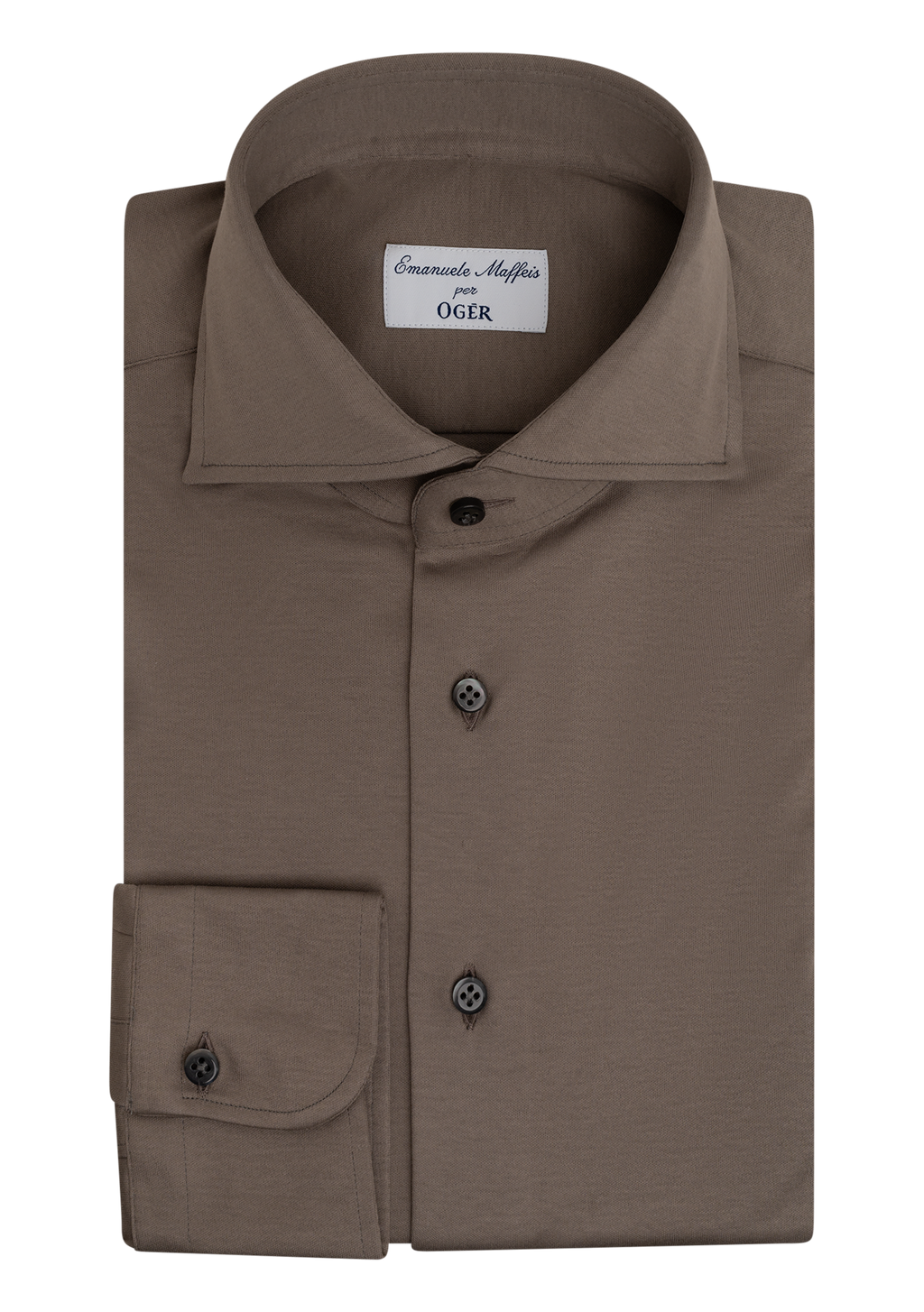 Shirt van katoen | TAUPE