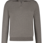 Buttonless polo van wol | Beige