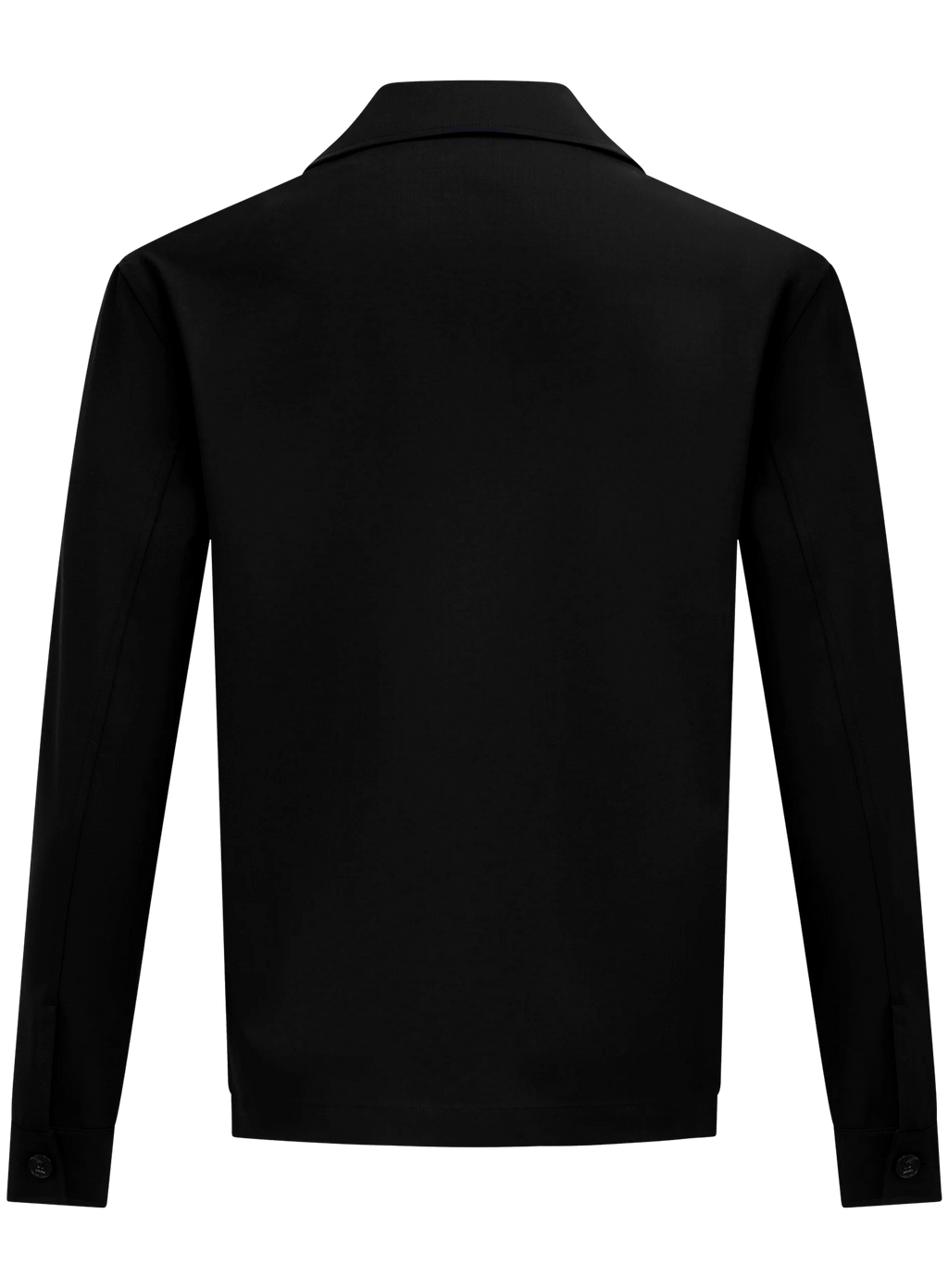 Overshirt van scheerwol | Zwart