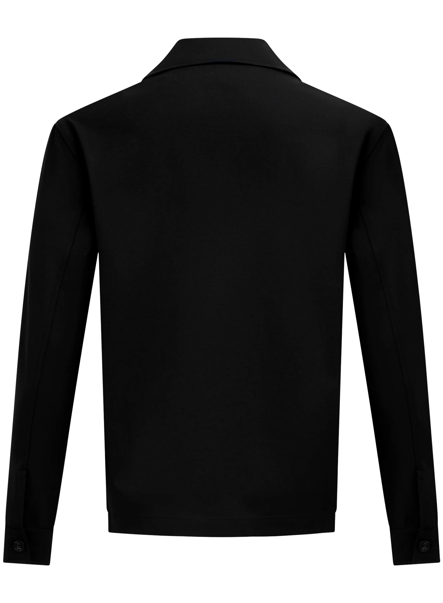 Overshirt van scheerwol | Zwart