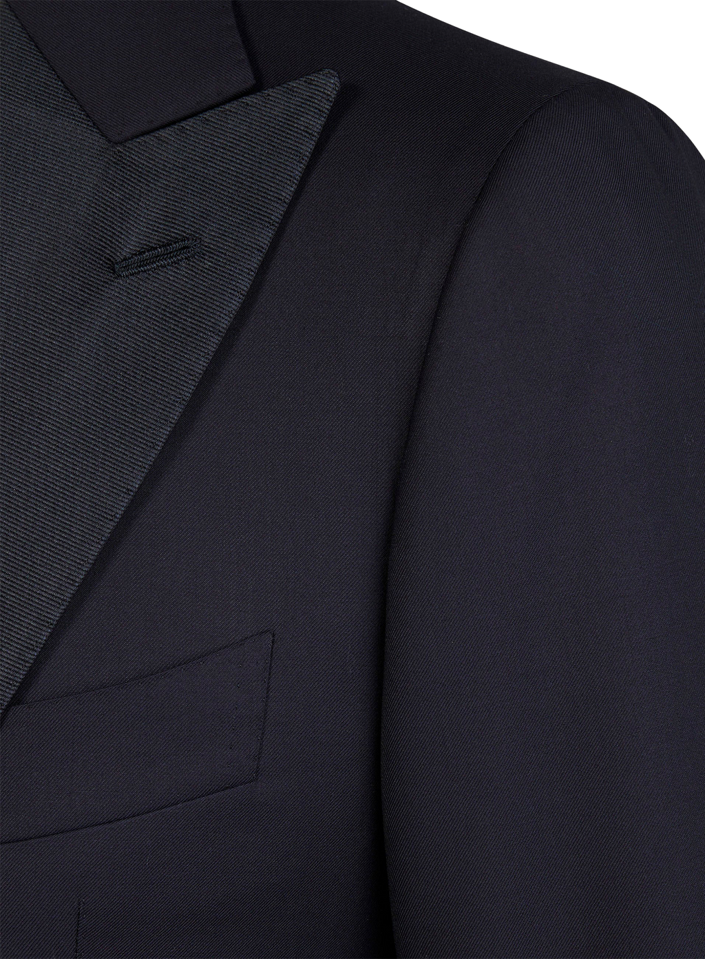 Handgemaakte tuxedo van wol | FULL_WIDTH | BLUE NAVY