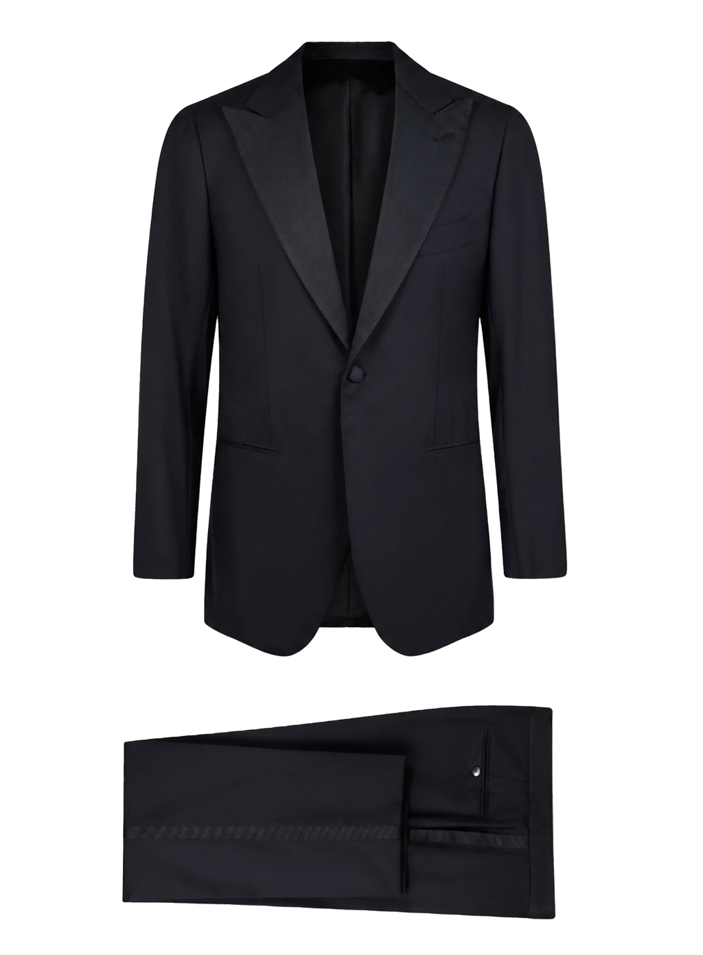 Handgemaakte tuxedo van wol | BLUE NAVY