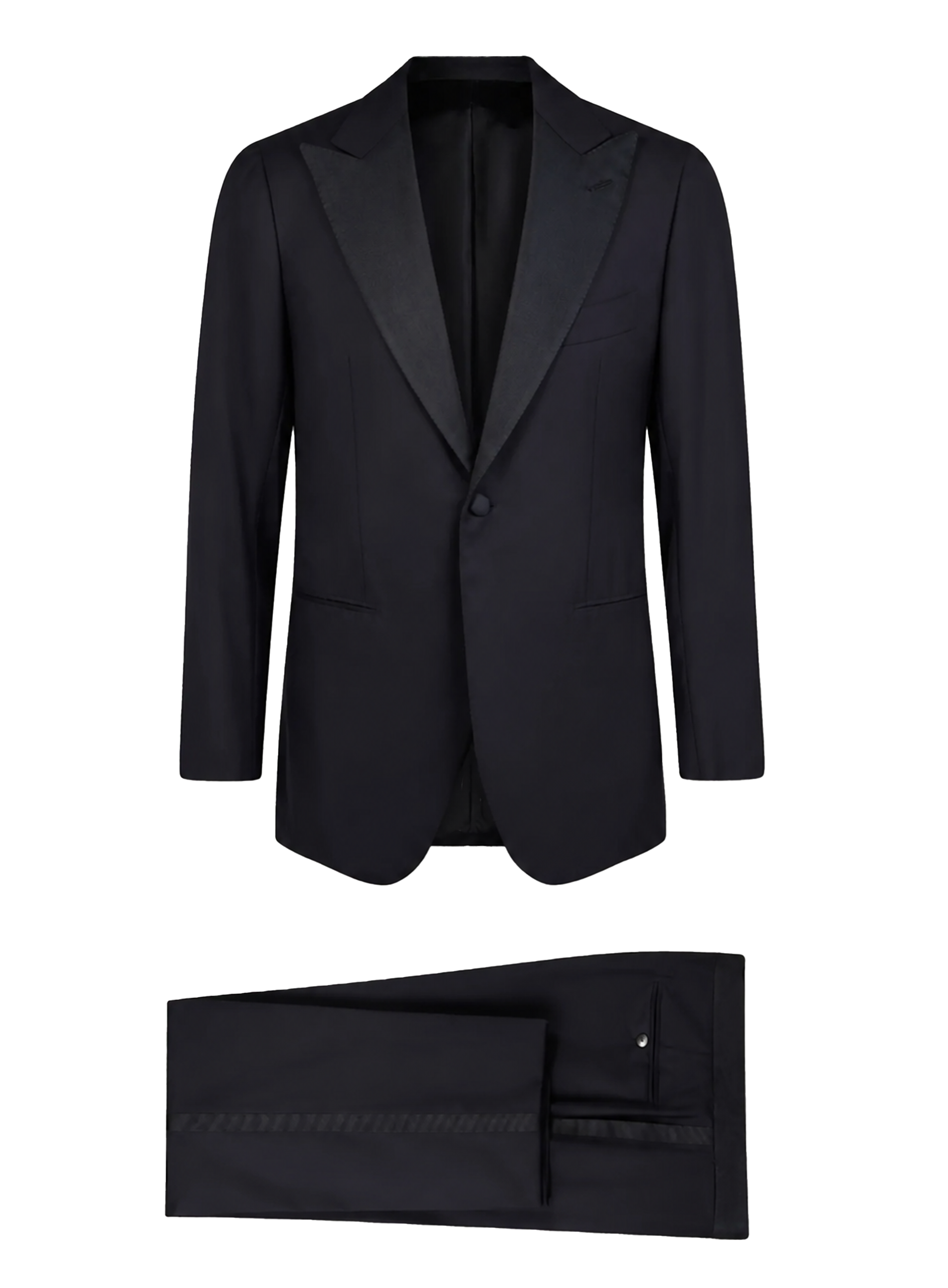 Handgemaakte tuxedo van wol | BLUE NAVY