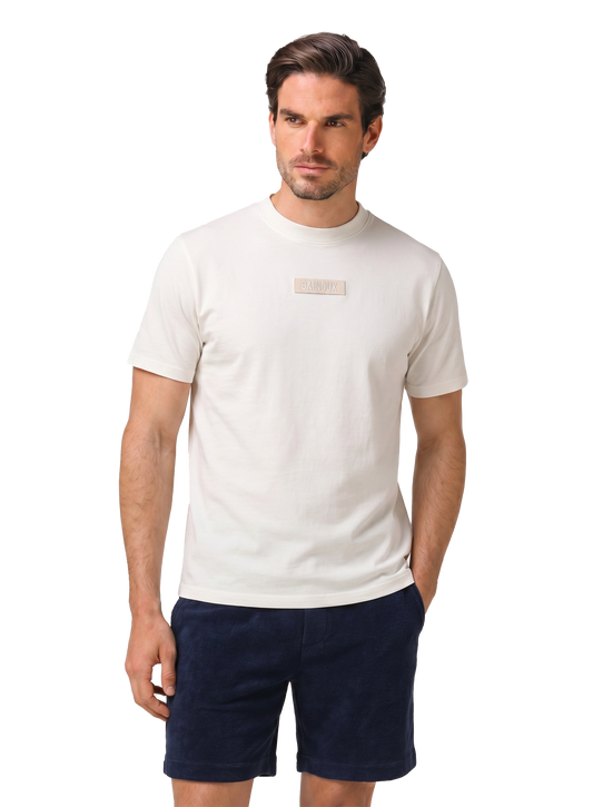 Saint Tropez t-shirt van katoen | MODEL | FULL_WIDTH | Wit
