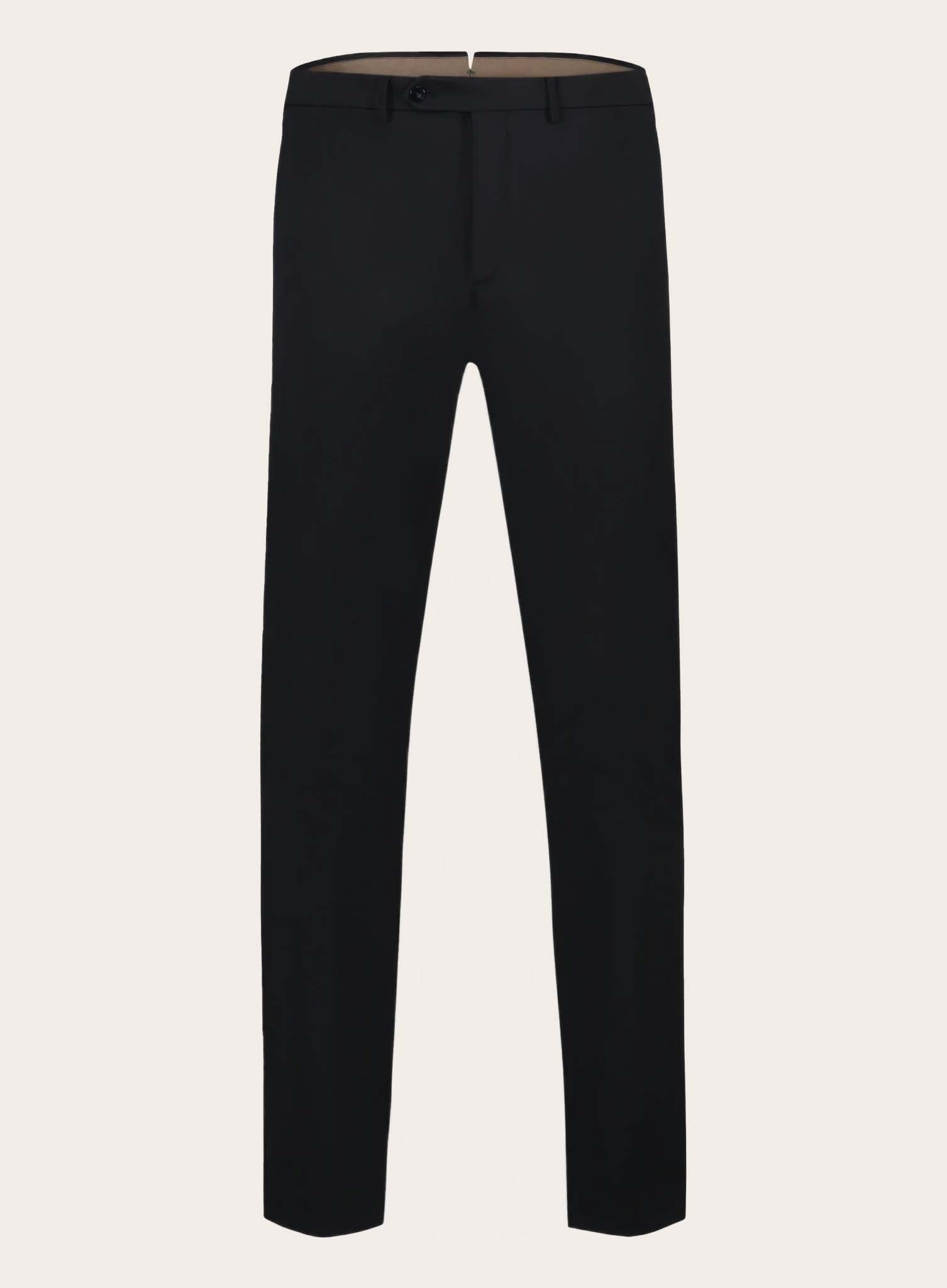 Pantalon met stretch | Zwart