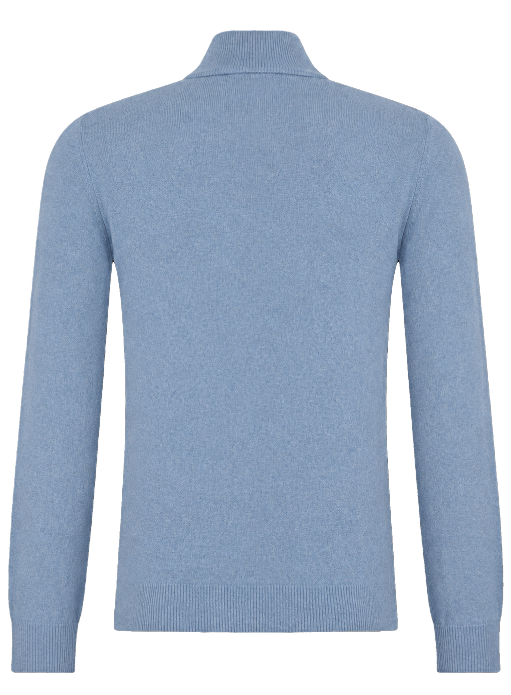 Half-zip trui van wol en cashmere | L.Blauw