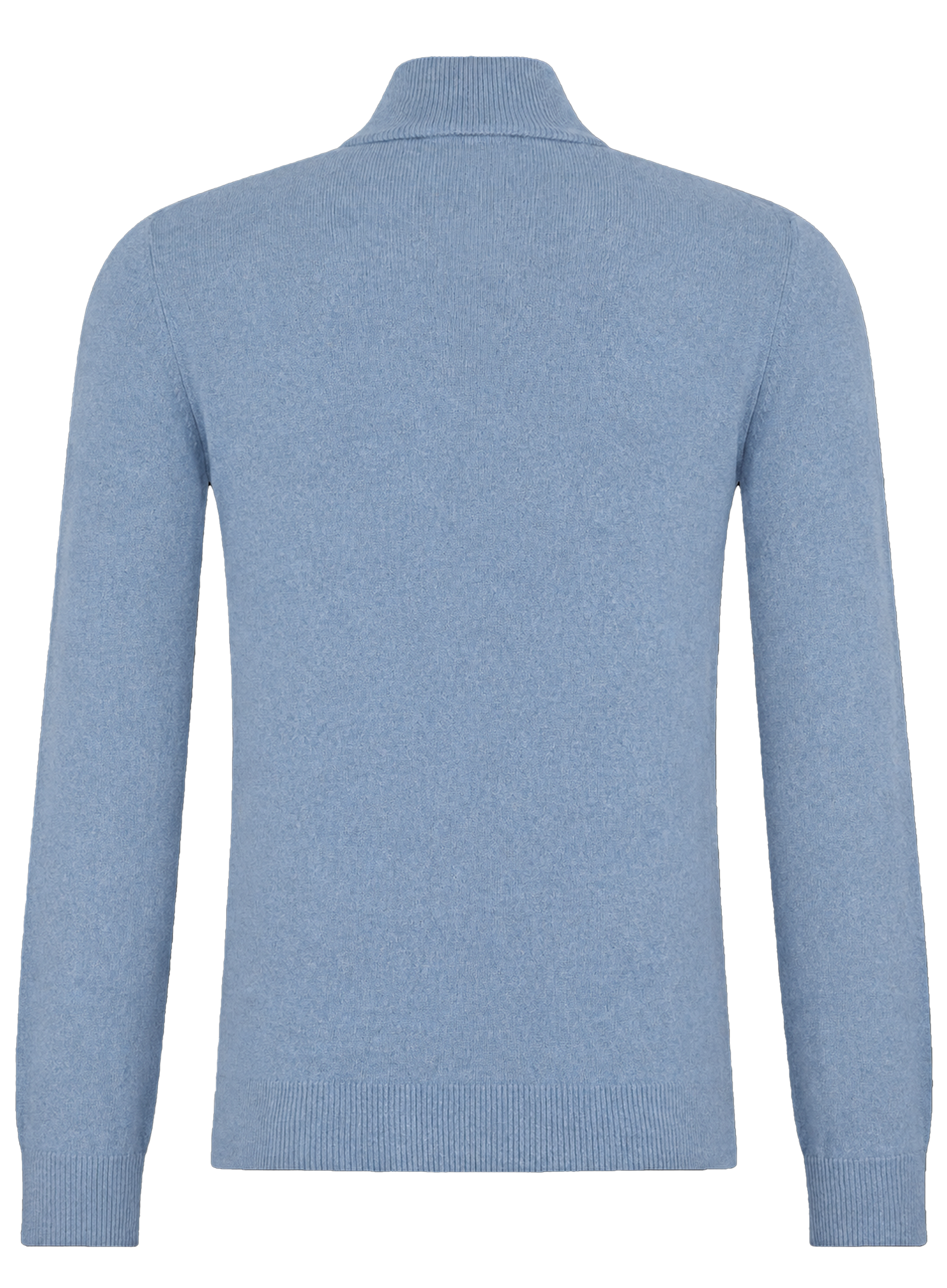 Half-zip trui van wol en cashmere | L.Blauw