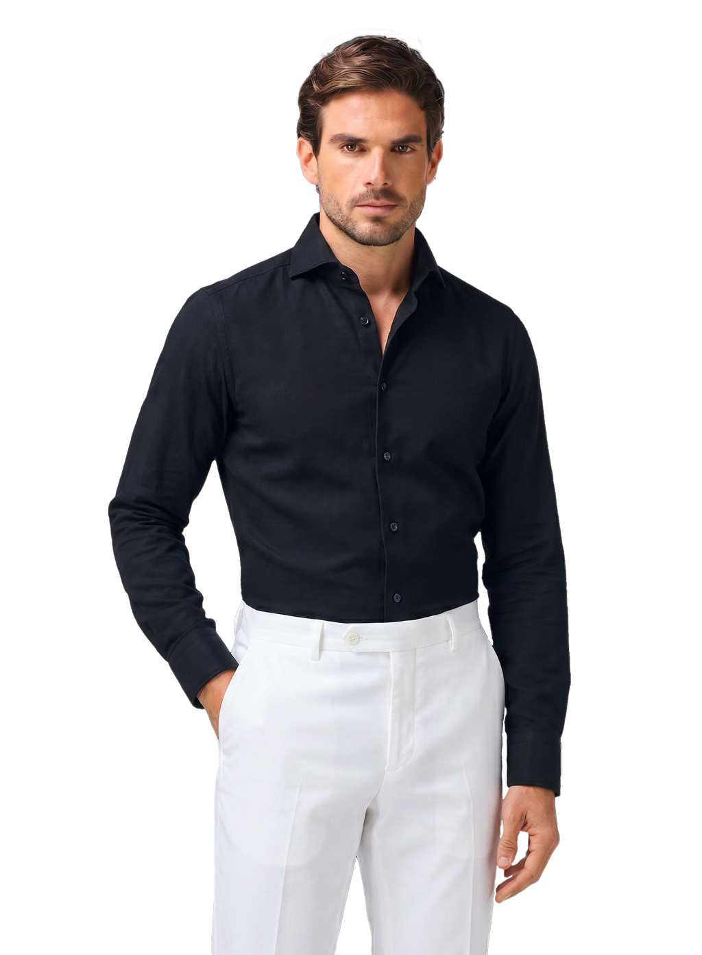 Overhemd van katoen | MODEL | BLUE NAVY