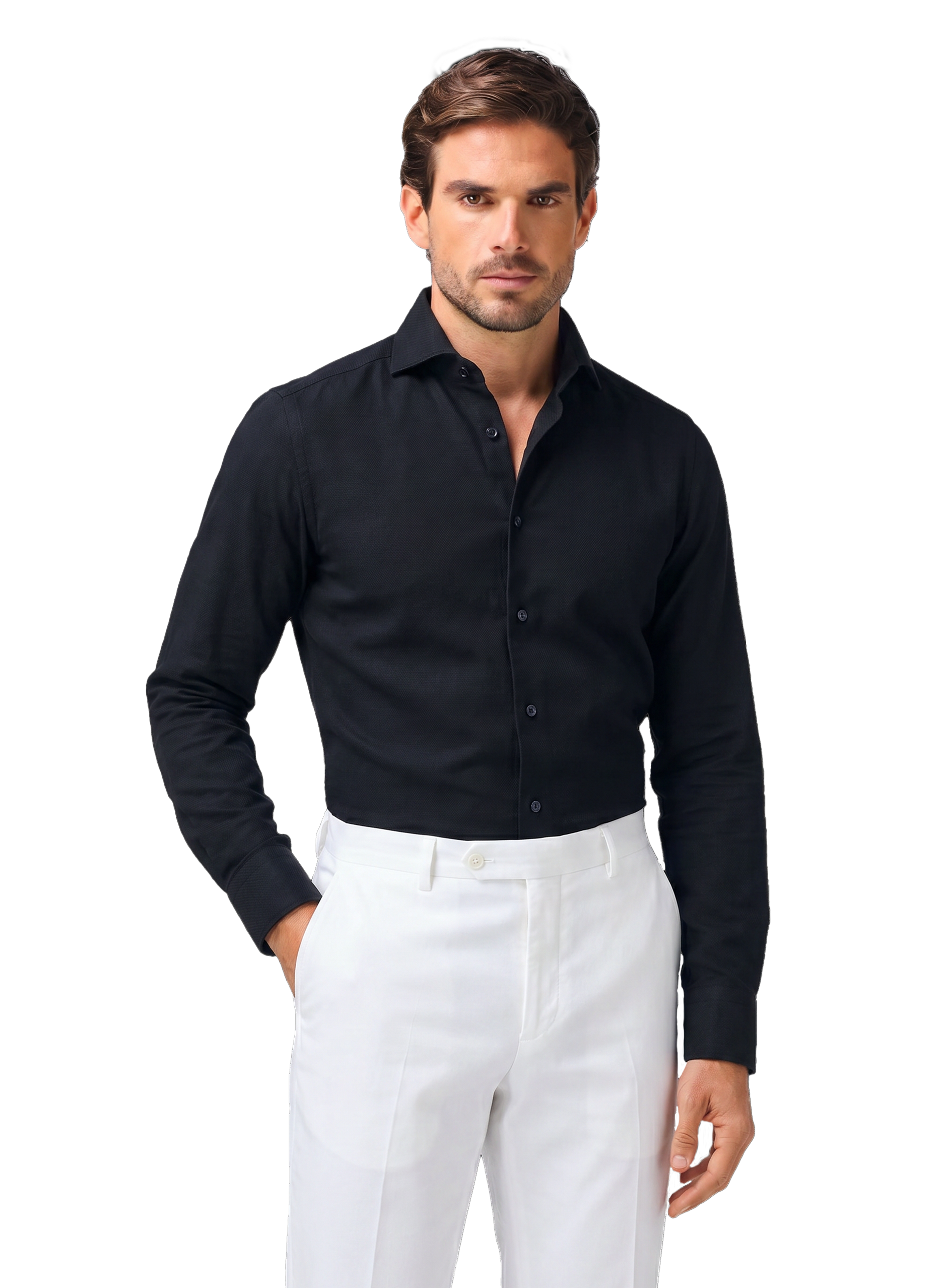 Overhemd van katoen | MODEL | BLUE NAVY