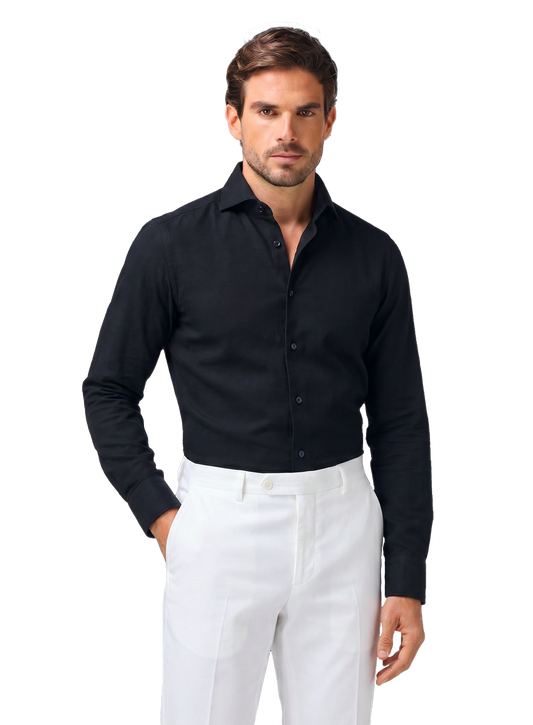 Shirt van katoen | FULL_WIDTH | BLUE NAVY