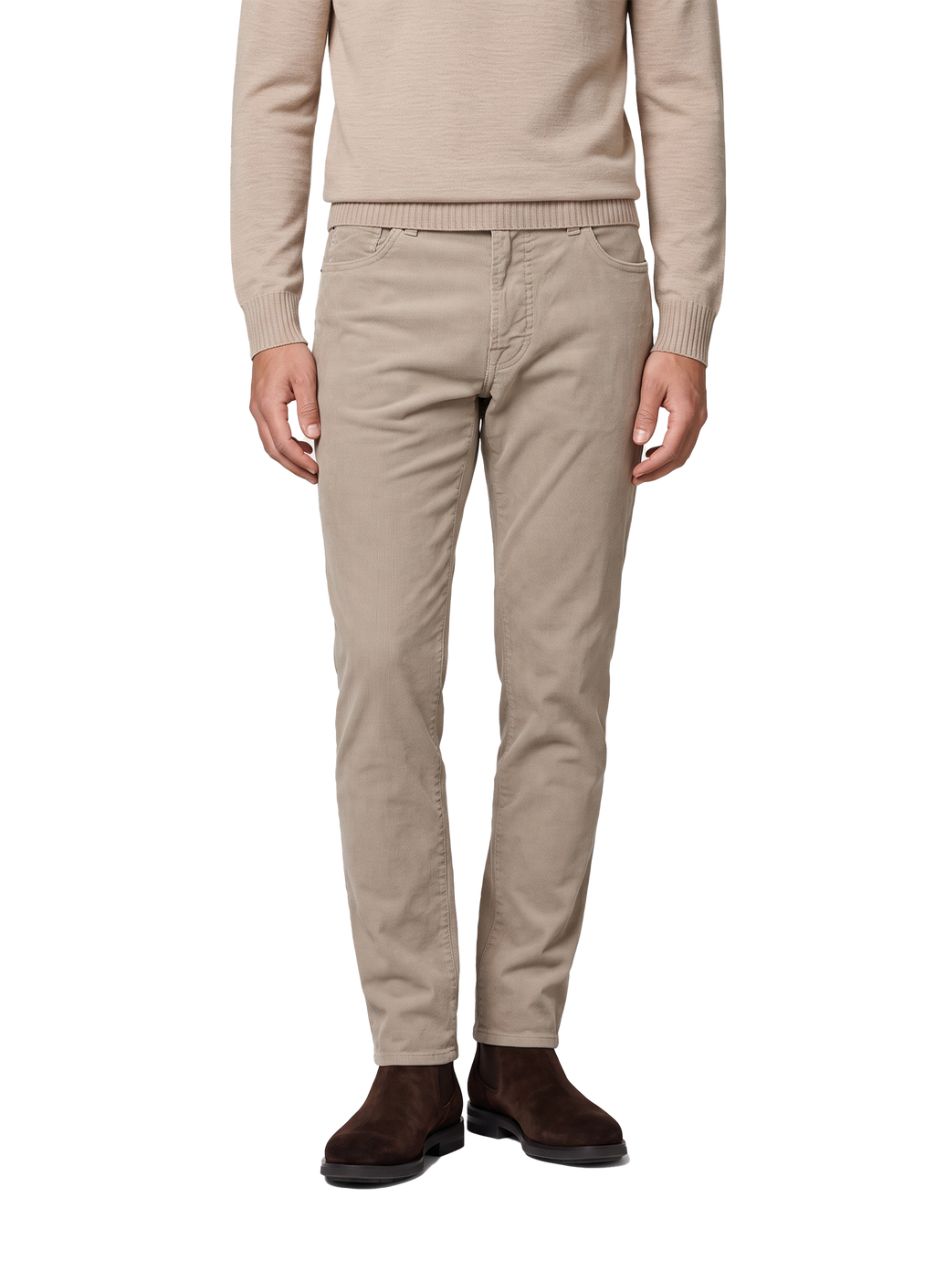 Nick corduroy jeans in katoen stretch | FULL_WIDTH | L.Grijs