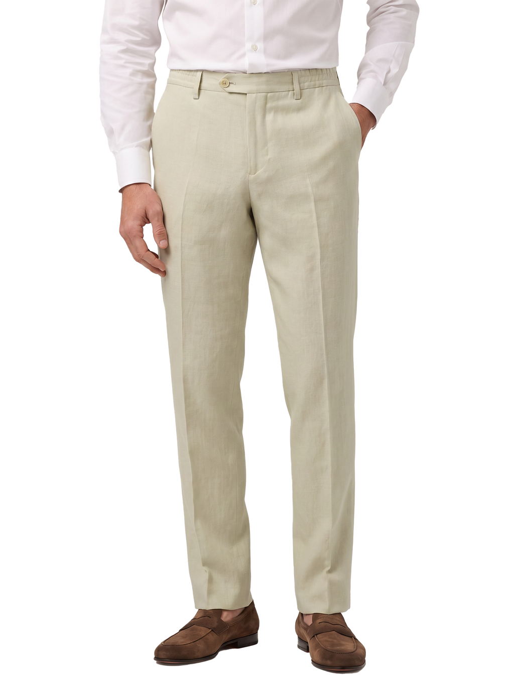 Broek van linnen | MODEL | FULL_WIDTH | Beige