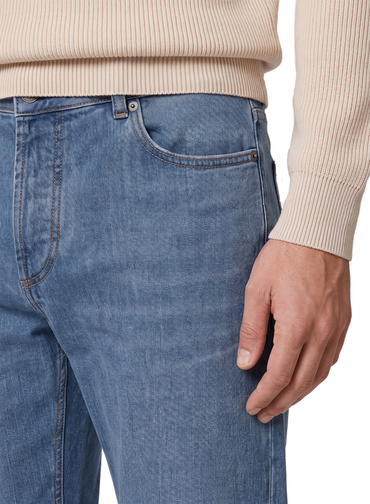 5-pocket jeans in katoen