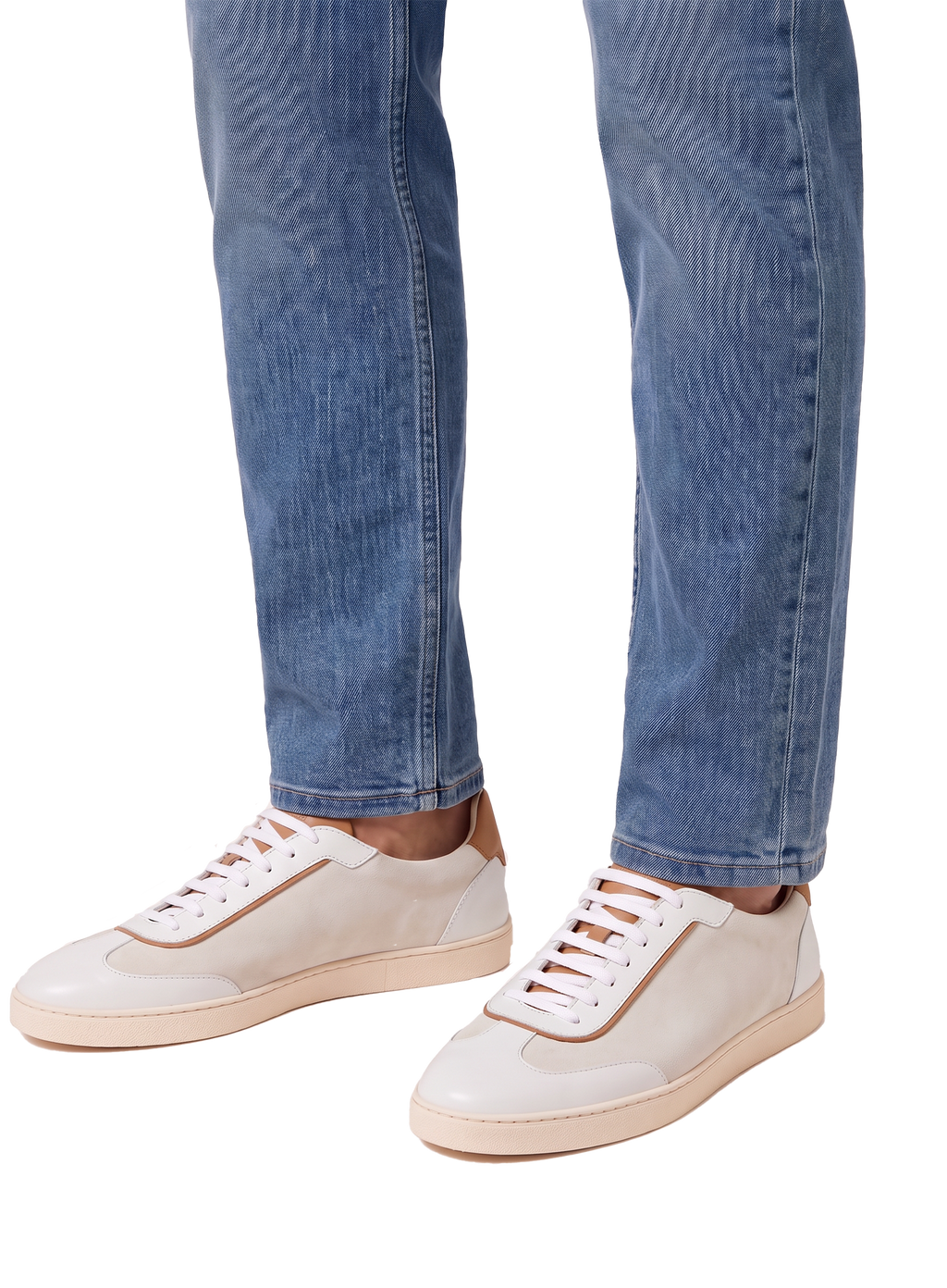 Sneakers uomo in pelle | FULL_WIDTH | Wit