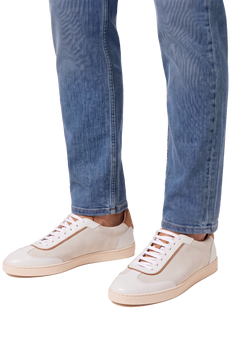 Sneakers in leer | FULL_WIDTH | Wit