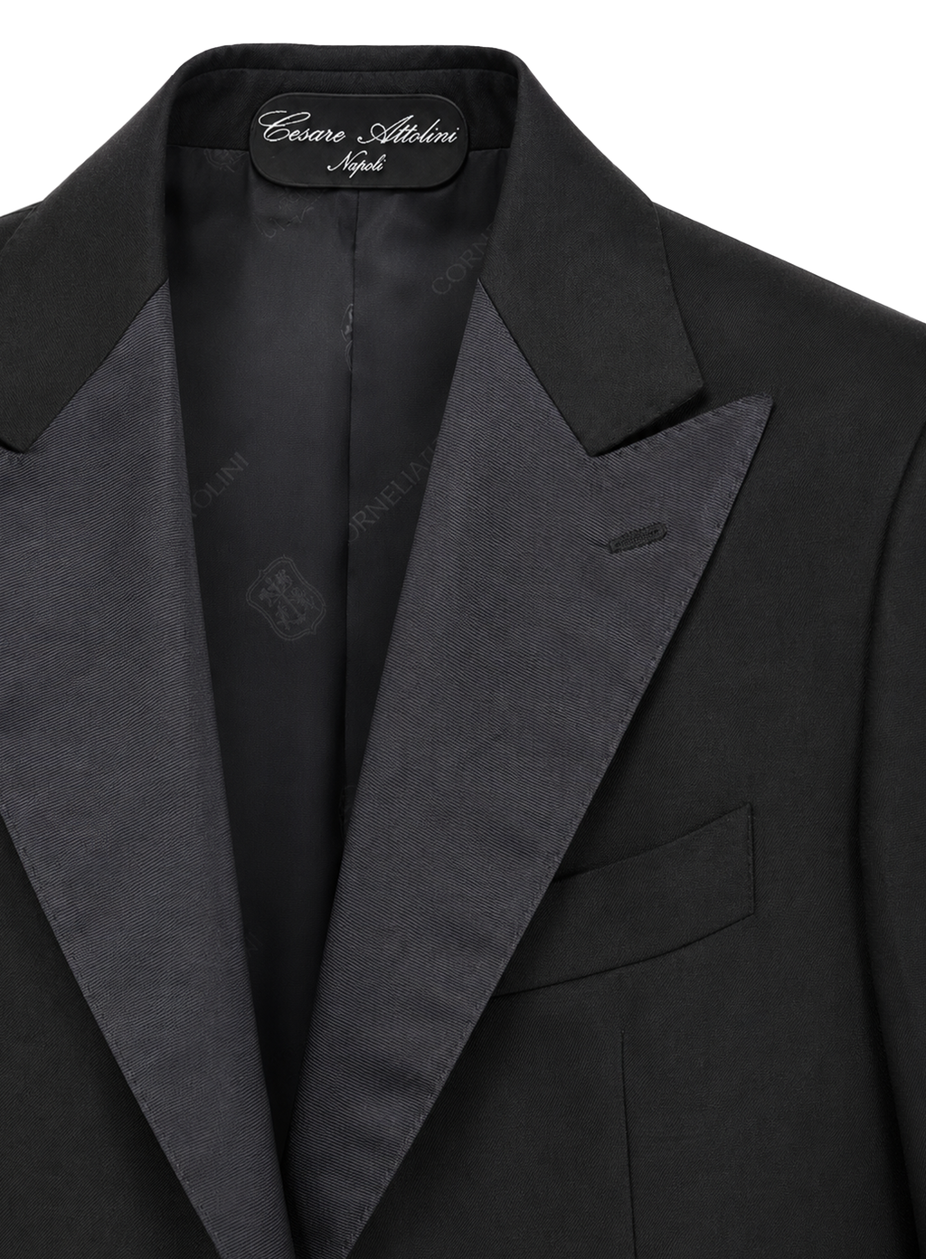 Handgemaakte tuxedo van wol | FULL_WIDTH | Zwart