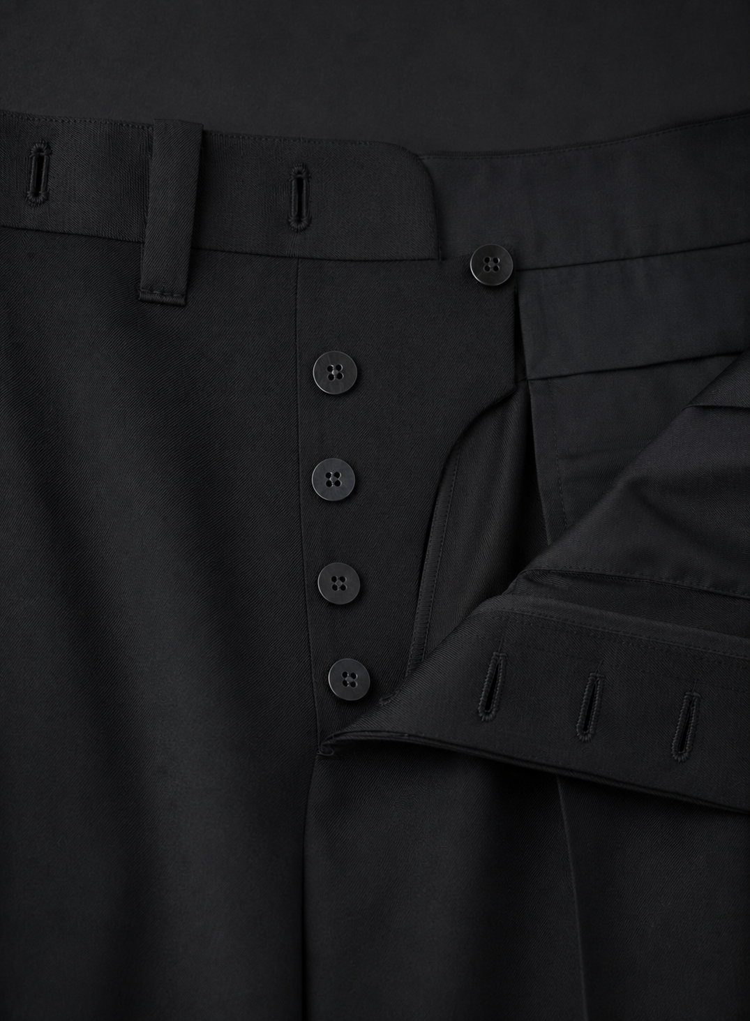 Handgemaakte tuxedo van wol | FULL_WIDTH | Zwart