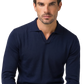 Buttonless polo van katoen | FULL_WIDTH | BLUE NAVY