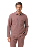 Overshirt van scheerwol, zijde en linnen | FULL_WIDTH | MODEL | ROZE
