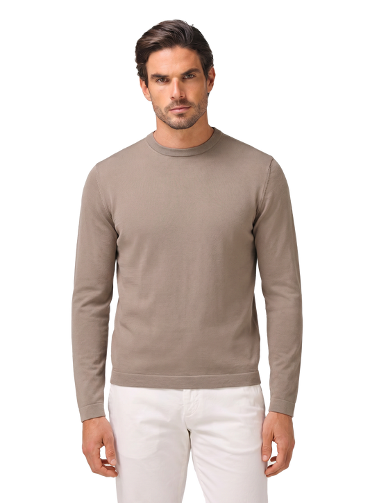 Biaritz crewneck van katoen | Beige