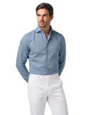 Denim overhemd van katoen | MODEL | FULL_WIDTH | L.Blauw