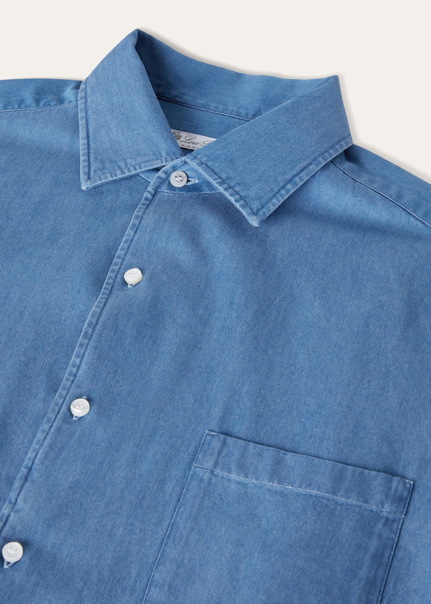 André denim shirt | BG_TRANSPARENT | Blauw