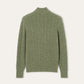 Half-zip trui van baby cashmere | BG_TRANSPARENT | Groen