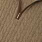 Half-zip trui van baby cashmere | FULL_WIDTH | Bruin