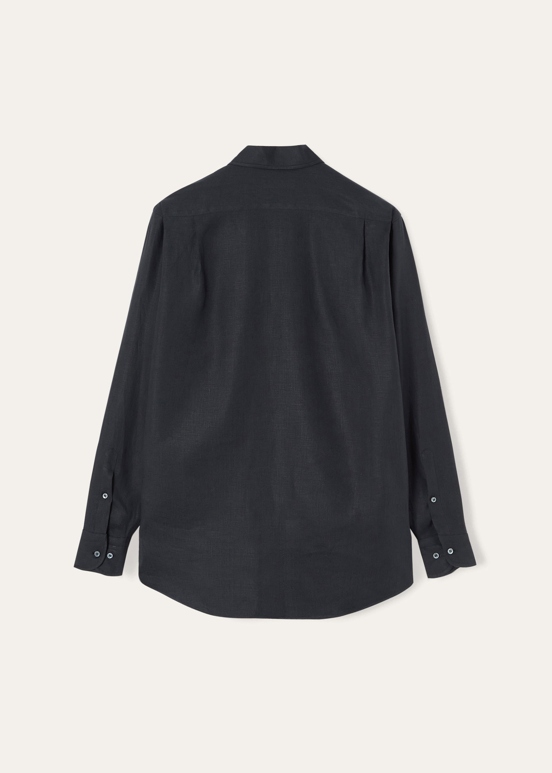 André linnen shirt | BG_TRANSPARENT | BLUE NAVY