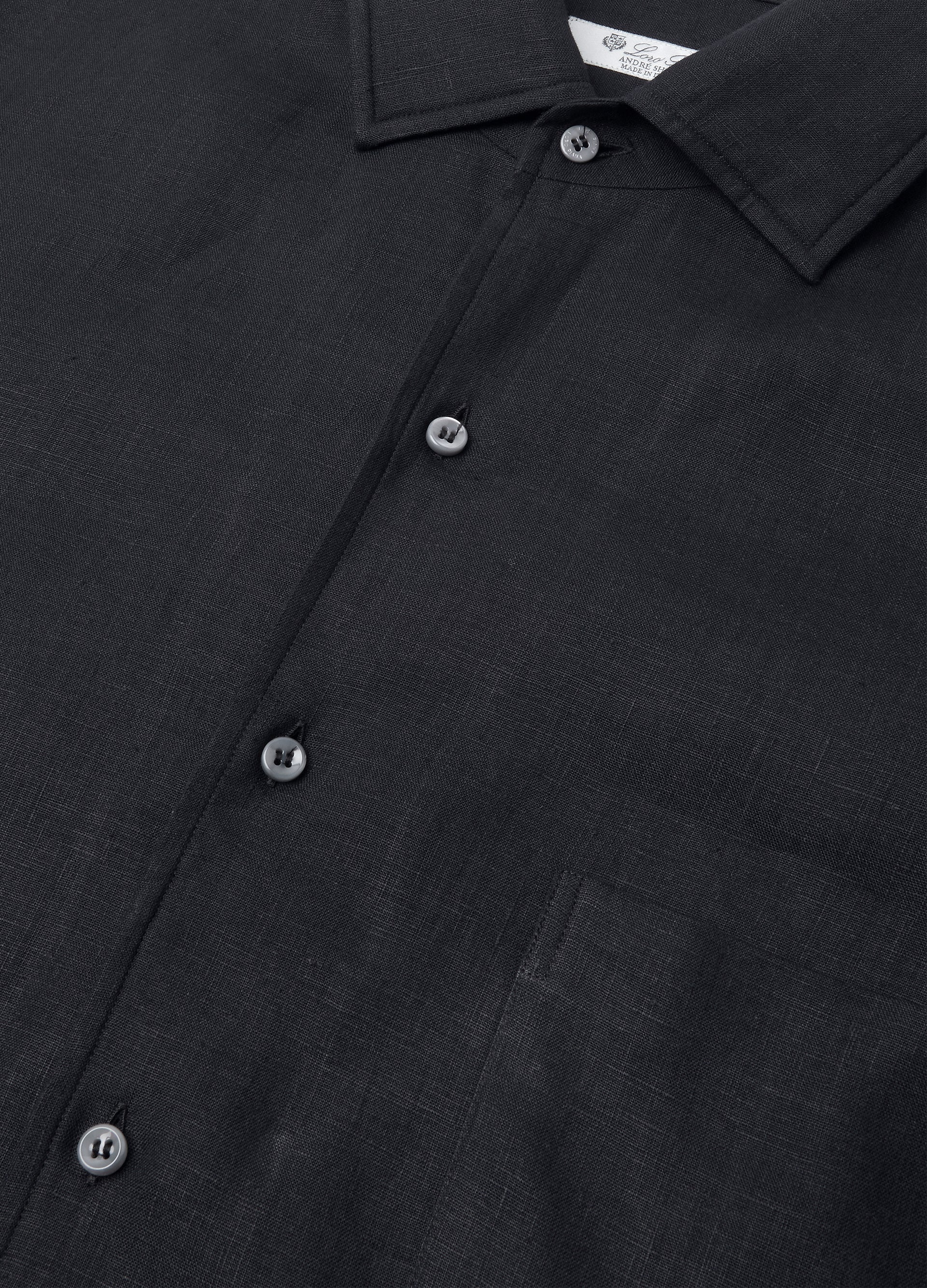 André overhemd van linnen | FULL_WIDTH | BLUE NAVY