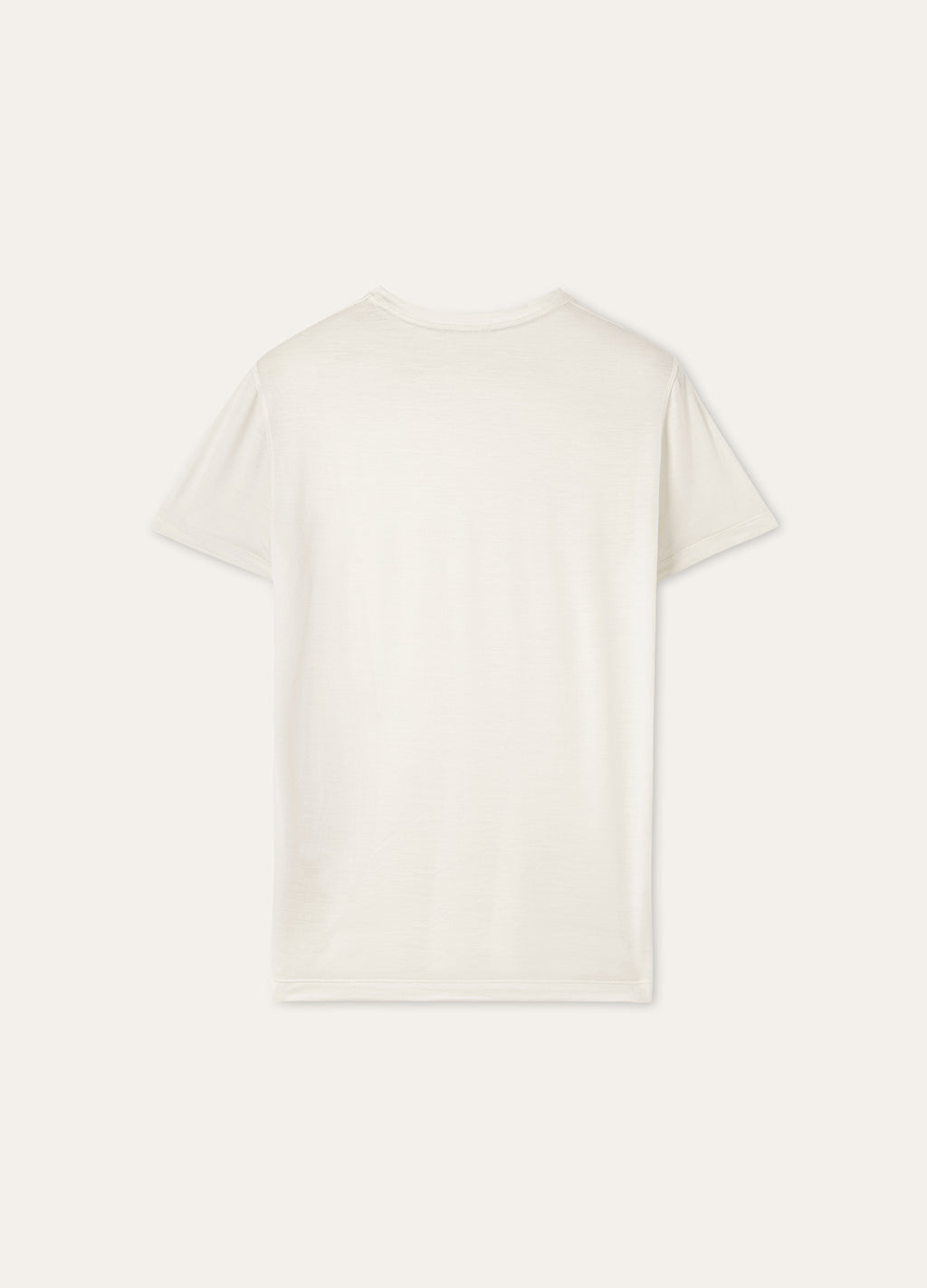 T-shirt van scheerwol | FULL_WIDTH | Wit