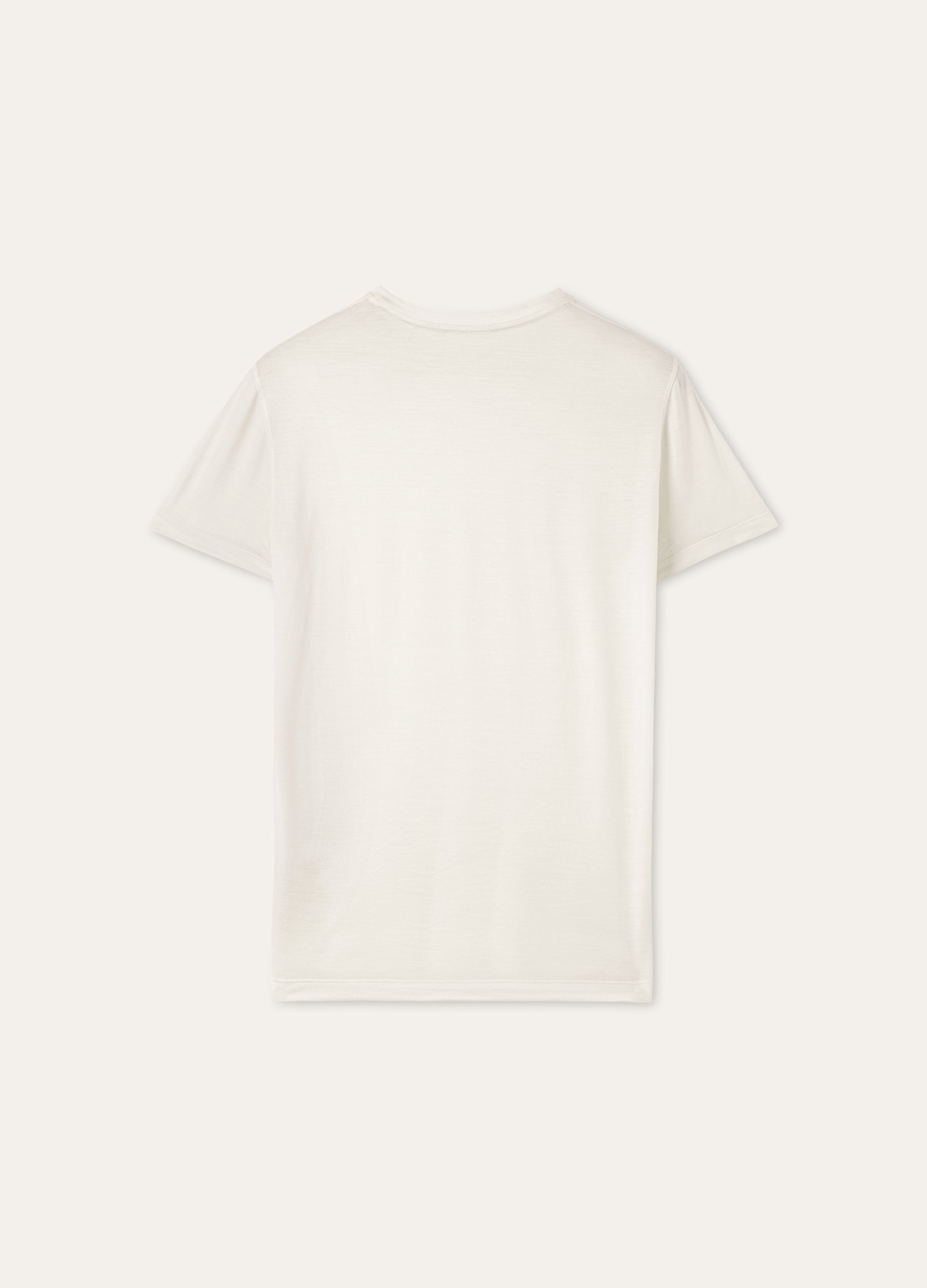 T-shirt van scheerwol | FULL_WIDTH | Wit