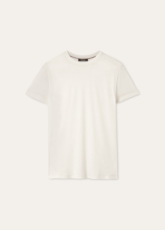 T-shirt van scheerwol | FULL_WIDTH | Wit