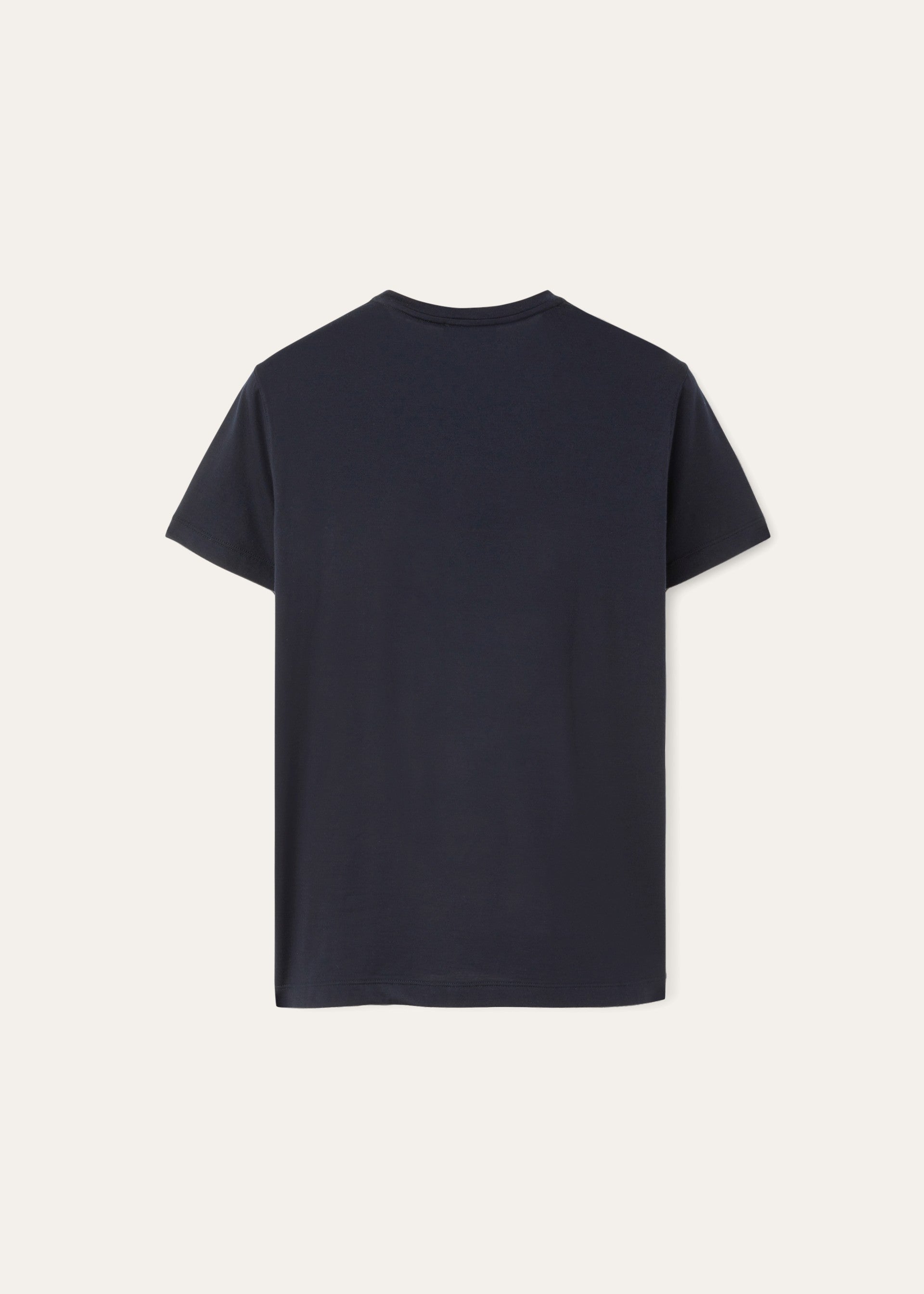 T-shirt van scheerwol | FULL_WIDTH | BLUE NAVY