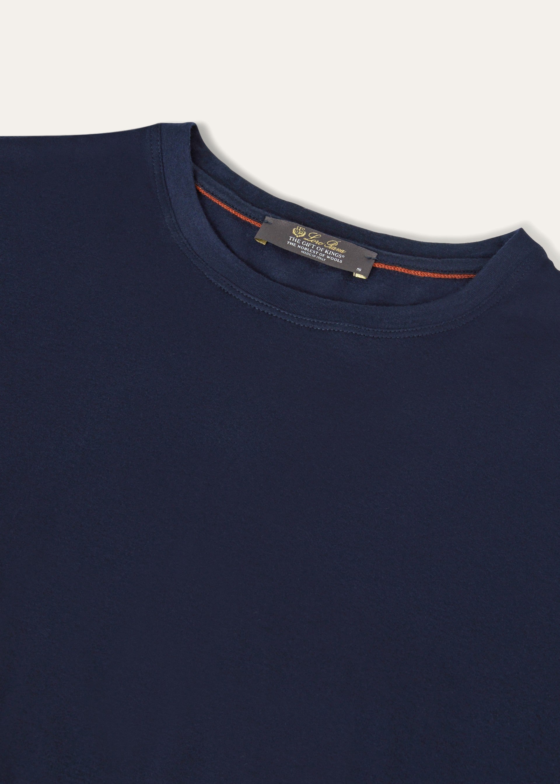 T-shirt van scheerwol | FULL_WIDTH | BLUE NAVY