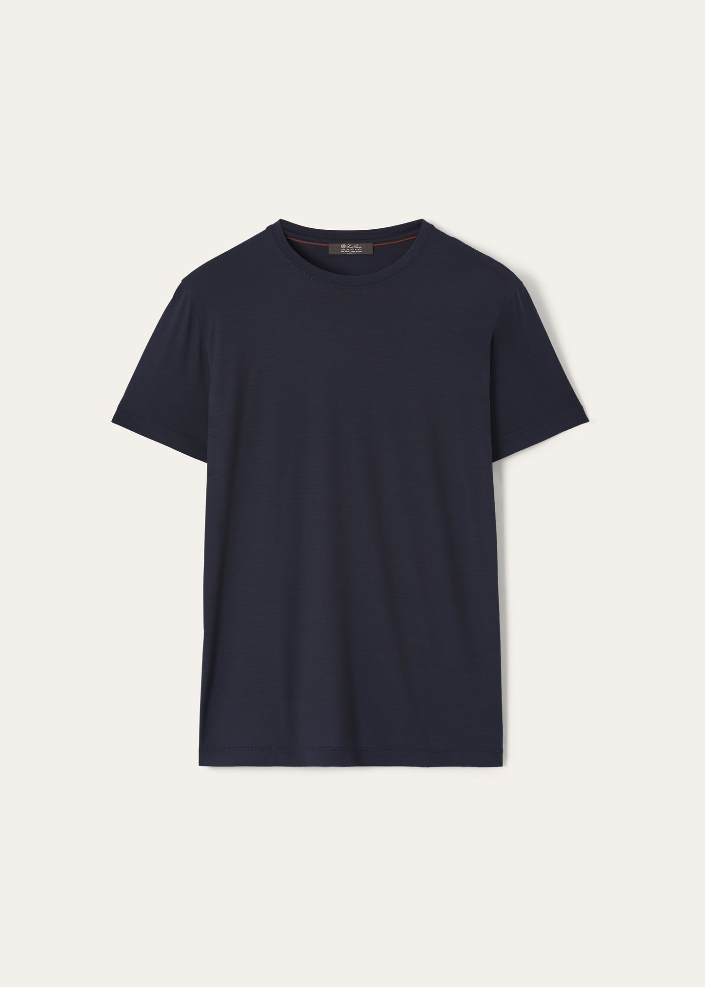 T-shirt van scheerwol | BG_TRANSPARENT | BLUE NAVY